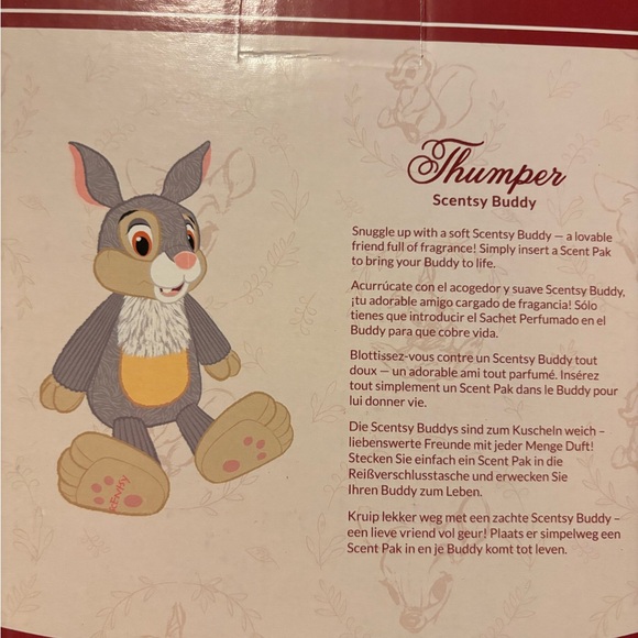 Scentsy Other - Scentsy Thumper Plush Buddy - Gray and Cream